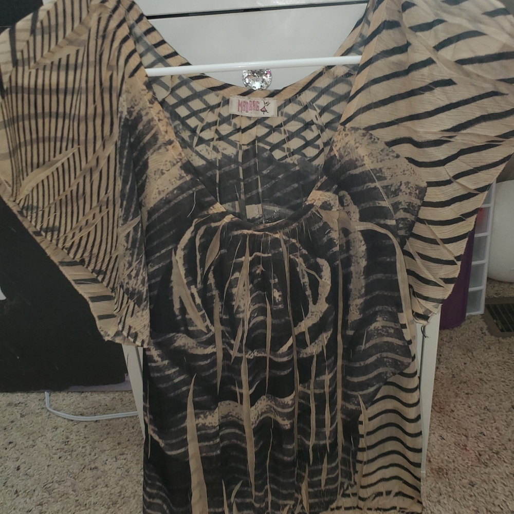 Womens flower sheer blouse